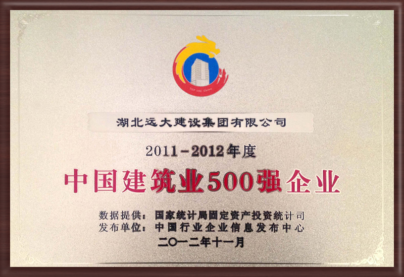 中國(guó)建筑業(yè)500強(qiáng)